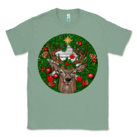 Sage deer christmas Classic Tee - BundleAndBundleShop