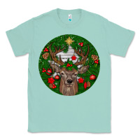 Seafoam deer christmas Classic Tee - BundleAndBundleShop