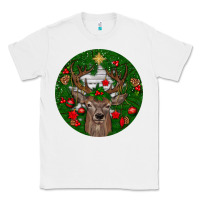White deer christmas Classic Tee - BundleAndBundleShop