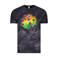 Cloud Black halloween candy patches Vintage Tee - BundleAndBundleShop