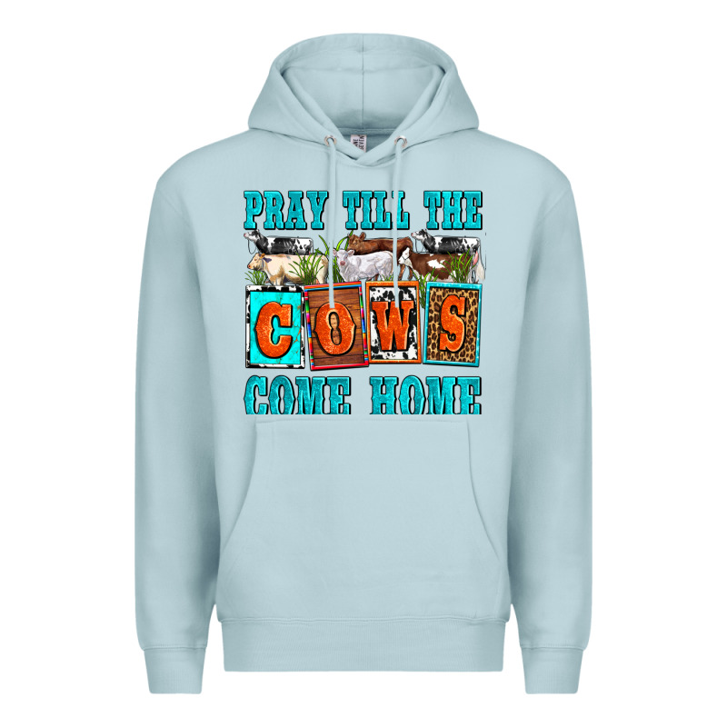 Pray Till The Cows Come Home Olivia Premium Hoodie by OliviaCreatesArt | Teevron
