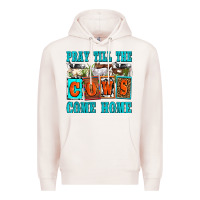 Pale Pink pray till the cows come home olivia Premium Hoodie - OliviaCreatesArt