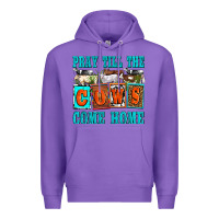 Purple pray till the cows come home olivia Premium Hoodie - OliviaCreatesArt