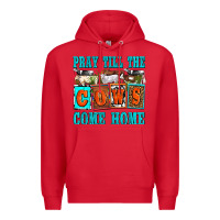 Red pray till the cows come home olivia Premium Hoodie - OliviaCreatesArt