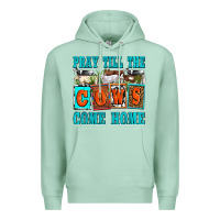 Seafoam pray till the cows come home olivia Premium Hoodie - OliviaCreatesArt