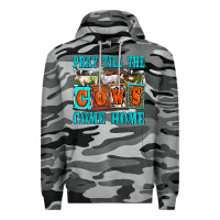 Slate Camo pray till the cows come home olivia Premium Hoodie - OliviaCreatesArt