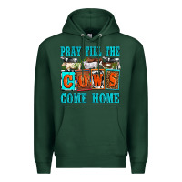 Sports Green pray till the cows come home olivia Premium Hoodie - OliviaCreatesArt