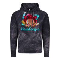Cloud Black Afro Bantu Knots Red Hairdresser With Leopard Glasses Bbs Vintage Hoodie - BundleAndBundleShop