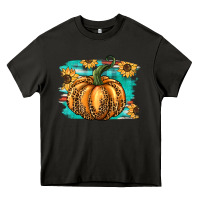 Asphalt pumpkin western Heavy Core Tee - BarkalooDesign