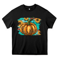 Black pumpkin western Heavy Core Tee - BarkalooDesign