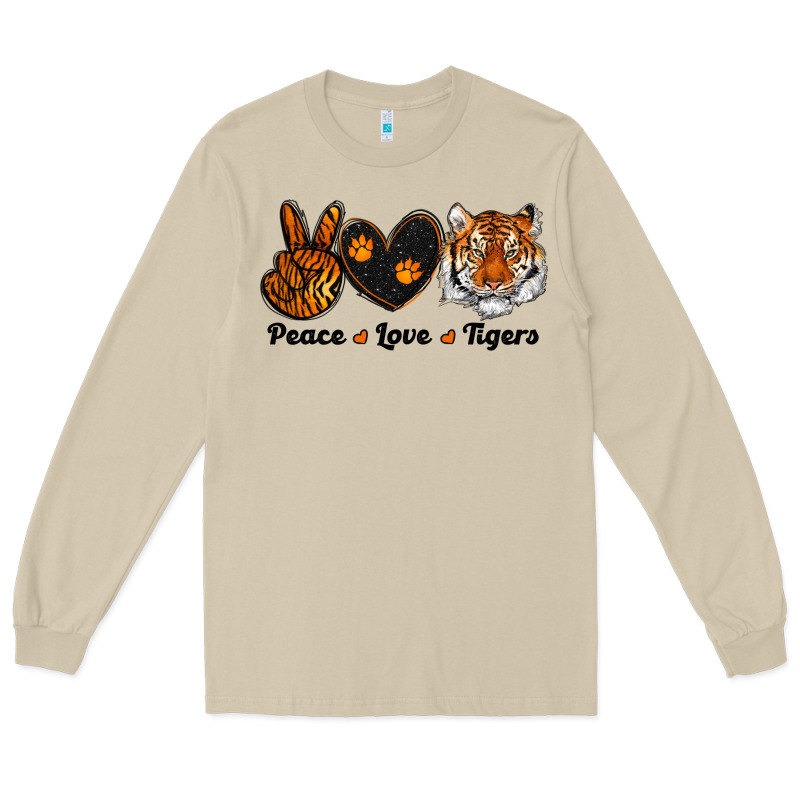 Peace Love Tigers Long Sleeve Tee by RanaPortraitStore | Teevron