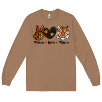 Toasted Coconut peace love tigers Long Sleeve Tee - RanaPortraitStore