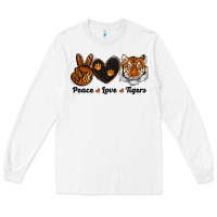 White peace love tigers Long Sleeve Tee - RanaPortraitStore