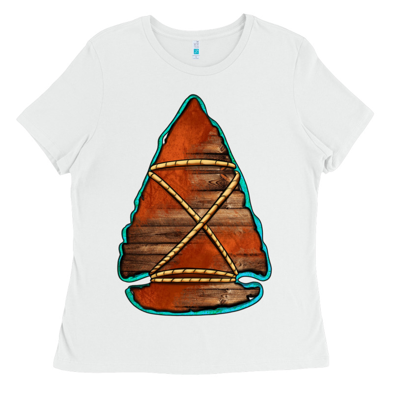 Wooden Arrowhead Ladies Tee by Jasminsmagicworld | Teevron