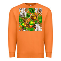 Carrot St. Patrick's Goat Family With Balloons Seamless Premium Sweatshirt - FaDigitalArtStudio