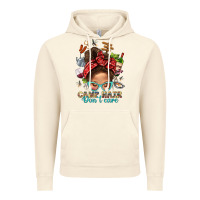 Vintage Artic Camp Hair Dont Care Messy Bun Bbs Vintage Hoodie - BundleAndBundleShop