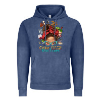 Vintage Denim Camp Hair Dont Care Messy Bun Bbs Vintage Hoodie - BundleAndBundleShop