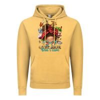 Vintage Mustard Camp Hair Dont Care Messy Bun Bbs Vintage Hoodie - BundleAndBundleShop