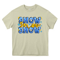 Snow Snow Snow With Sparkle Heavy Core Tee | Teevron