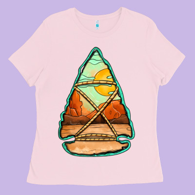 Western Desert Arrowhead Ladies Tee Designed By Jasminsmagicworld