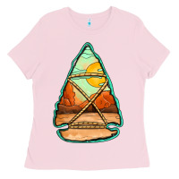 Bubblegum Pink western desert arrowhead Ladies Tee - Jasminsmagicworld