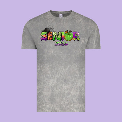 Senior 2023 Halloween Vintage Tee Designed By Bundleandbundleshop