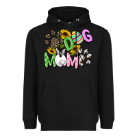 Black Dog mom Easter Mother's Day Heavyweight Hoodie - FaDigitalArtStudio