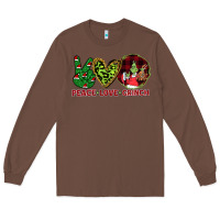 Chestnut Peace Love Grinch Long Sleeve Tee - Bettercallsaul