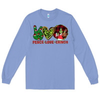 Colony Blue Peace Love Grinch Long Sleeve Tee - Bettercallsaul