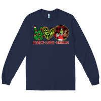 Navy Peace Love Grinch Long Sleeve Tee - Bettercallsaul