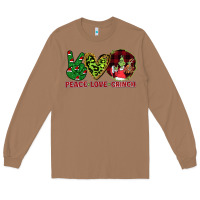 Toasted Coconut Peace Love Grinch Long Sleeve Tee - Bettercallsaul