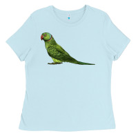 Baby Blue Ring Necked Parakeet Ladies Tee - LillyAllenDesigns