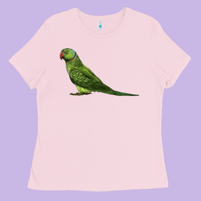 Ring Necked Parakeet Ladies Tee Designed By Lillyallendesigns