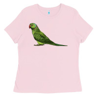 Bubblegum Pink Ring Necked Parakeet Ladies Tee - LillyAllenDesigns