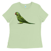 Matcha Ring Necked Parakeet Ladies Tee - LillyAllenDesigns