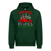 Forest Green christmas tree farm truck Urban Hoodie - CowhideDigitalArt