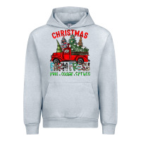 Heather Grey christmas tree farm truck Urban Hoodie - CowhideDigitalArt