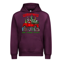 Mauve Wine christmas tree farm truck Urban Hoodie - CowhideDigitalArt