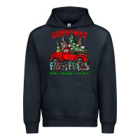 Navy christmas tree farm truck Urban Hoodie - CowhideDigitalArt
