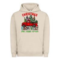 Pigment French Oak christmas tree farm truck Urban Hoodie - CowhideDigitalArt