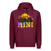 Burgundy softball mini Premium Hoodie - OliviaCreatesArt