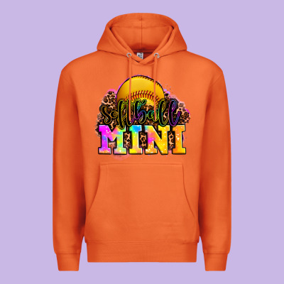 Softball Mini Premium Hoodie Designed By Oliviacreatesart