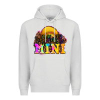 Dove Grey softball mini Premium Hoodie - OliviaCreatesArt