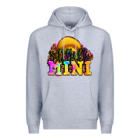 Heather Grey softball mini Premium Hoodie - OliviaCreatesArt