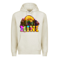 Oatmeal Heather softball mini Premium Hoodie - OliviaCreatesArt