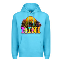 Ocean Blue softball mini Premium Hoodie - OliviaCreatesArt
