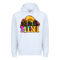 White softball mini Premium Hoodie - OliviaCreatesArt