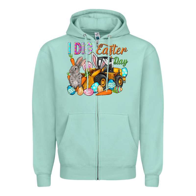 I Dig Easter Day Zipper Hoodie by HowdyJamesFarm | Teevron