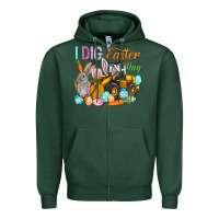 Sports Green I dig Easter Day Zipper Hoodie - HowdyJamesFarm