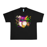 Black mardi gras baseball Urban Heavy Tee - LillyAllenDesigns